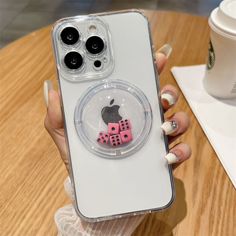 Decompression creative dice shake phone case