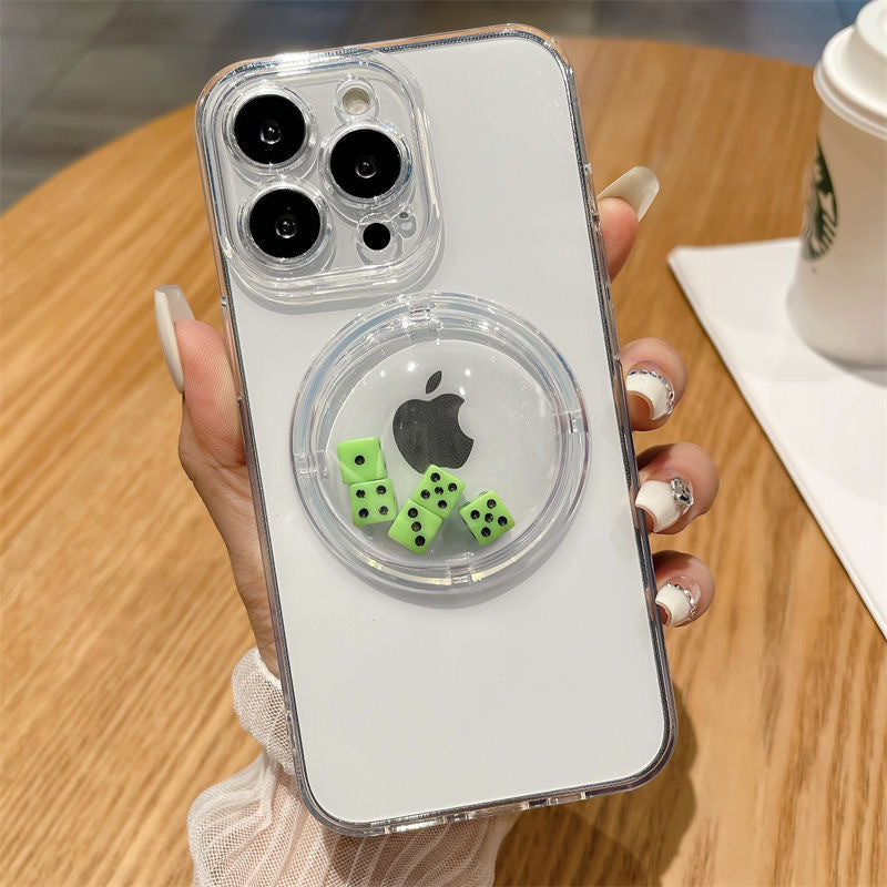 Decompression creative dice shake phone case