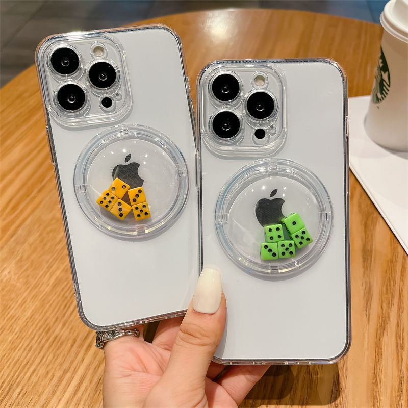 Decompression creative dice shake phone case