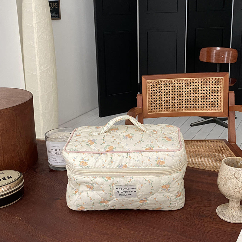 Big Clamshell Goyard Makeup Bag