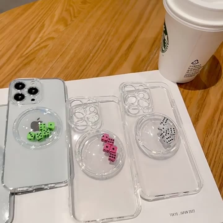 Decompression creative dice shake phone case