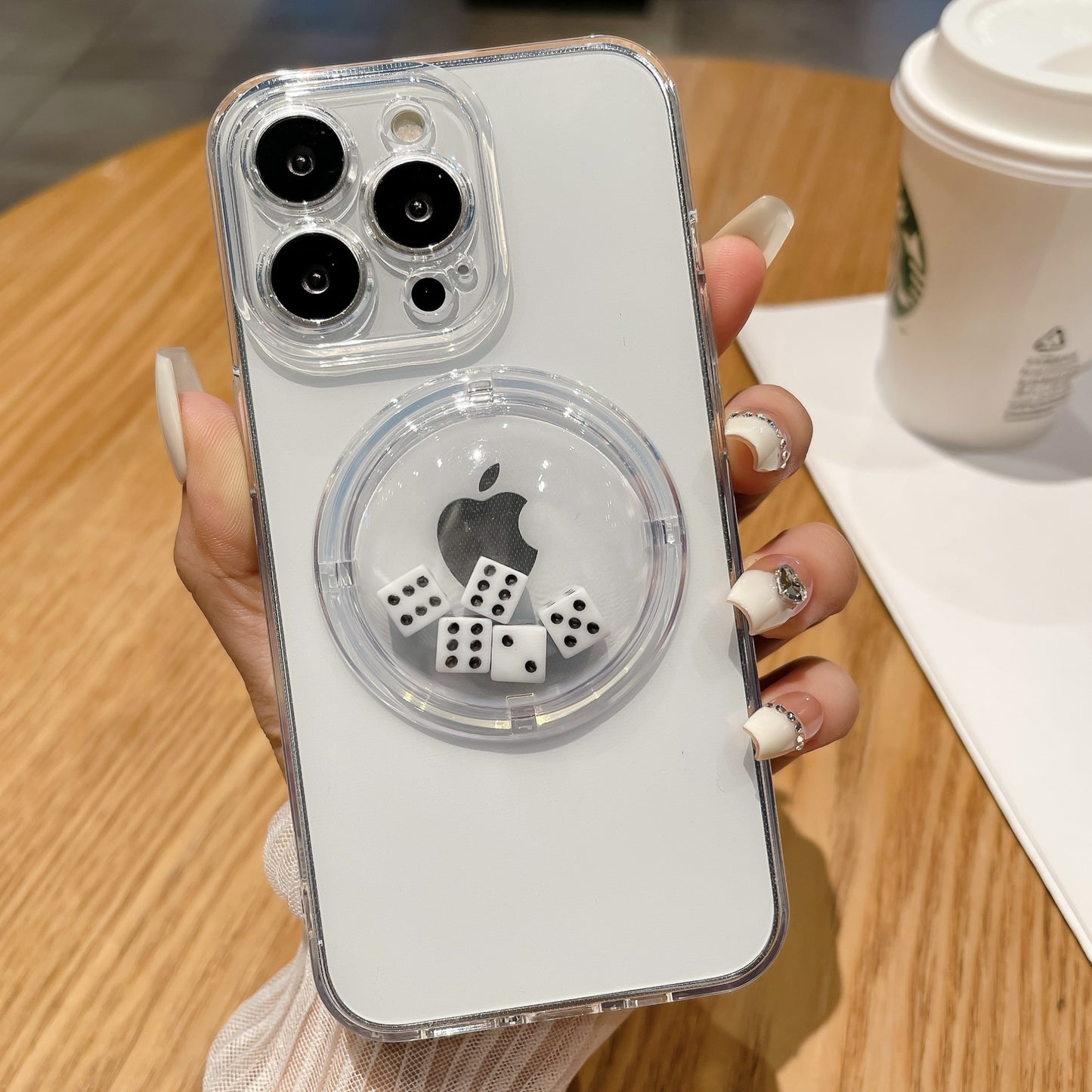 Decompression creative dice shake phone case