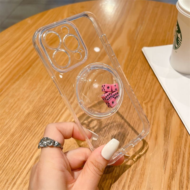 Decompression creative dice shake phone case