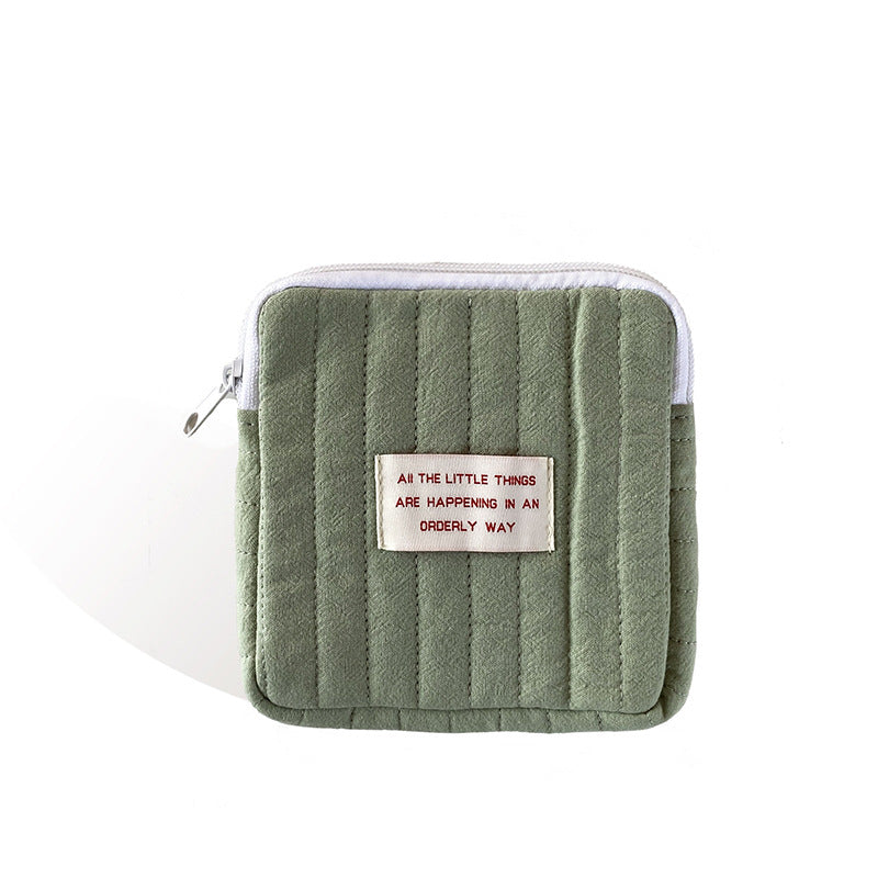 Classic Quilted Multiple Colors Floral Soft Small Coin Purse, Cute Napkin pack