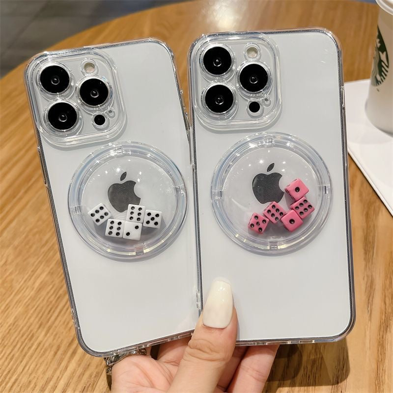 Decompression creative dice shake phone case