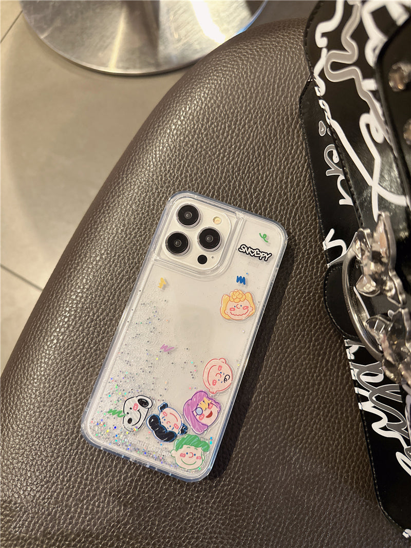 Cute Kawaii Characters Glitter Bling Cute Phone case