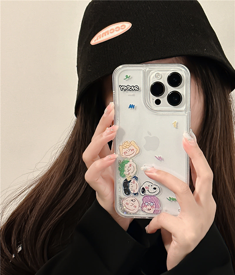 Cute Kawaii Characters Glitter Bling Cute Phone case