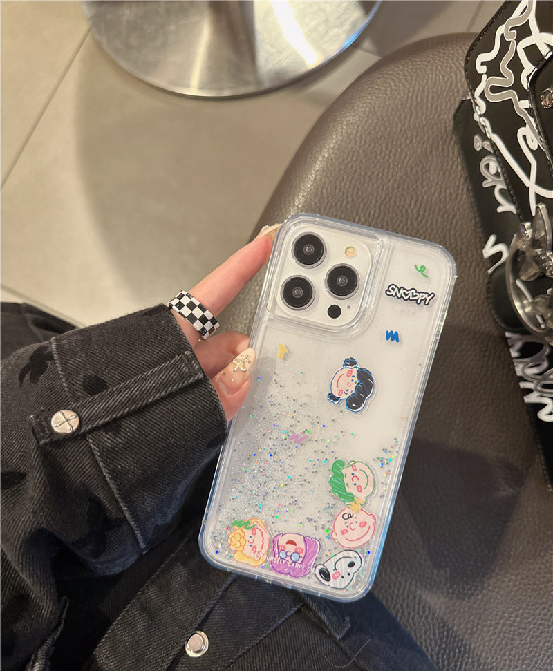 Cute Kawaii Characters Glitter Bling Cute Phone case