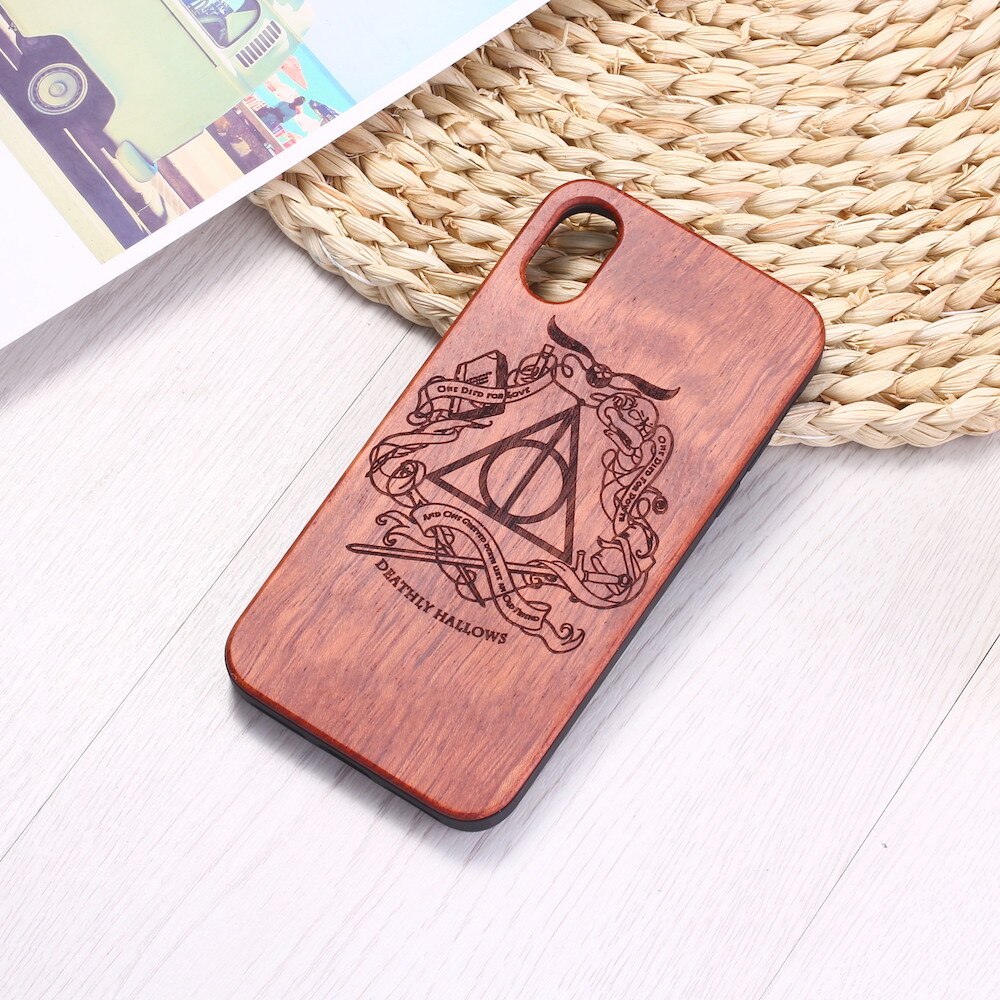 Wizard Magical Ticket Engraved Wood iPhone14 13 12 11 Case