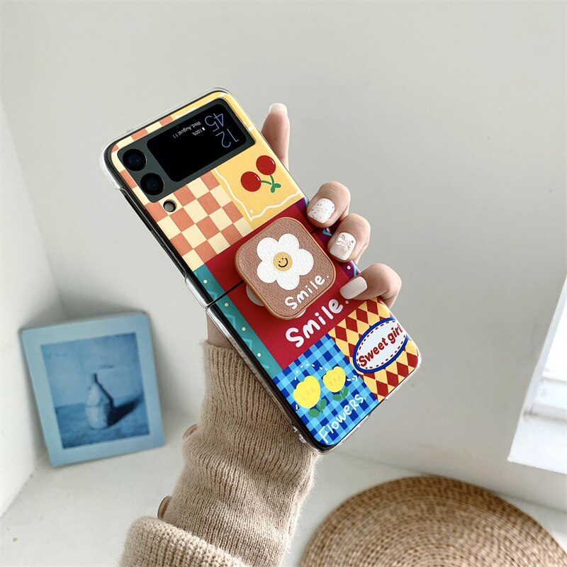 Cute Flower Samsung Galaxy Z Flip 4 3 Case