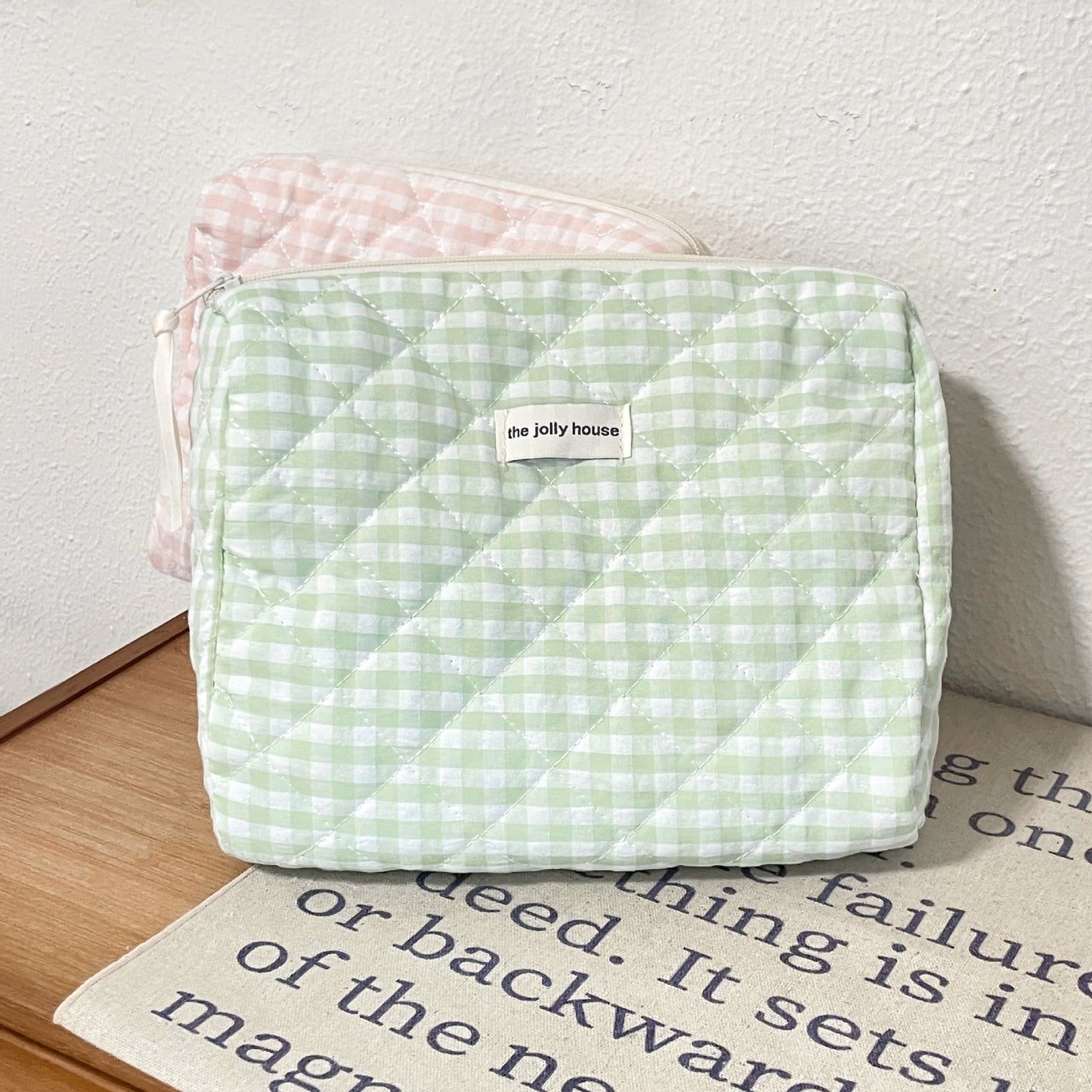 Large Capacity Women's Cosmetic Bags Cases Casual Ladies Storage Bag with Zipper