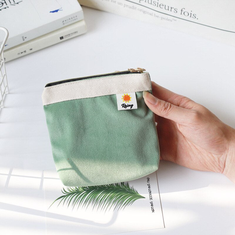 Candy Color Corduroy Coin Bags Purse Ins Korean Design Small Coin Purse