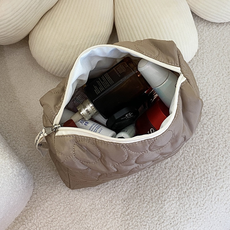 Large Capacity Women's Cosmetic Bags Cases Casual Ladies Storage Bag with Zipper