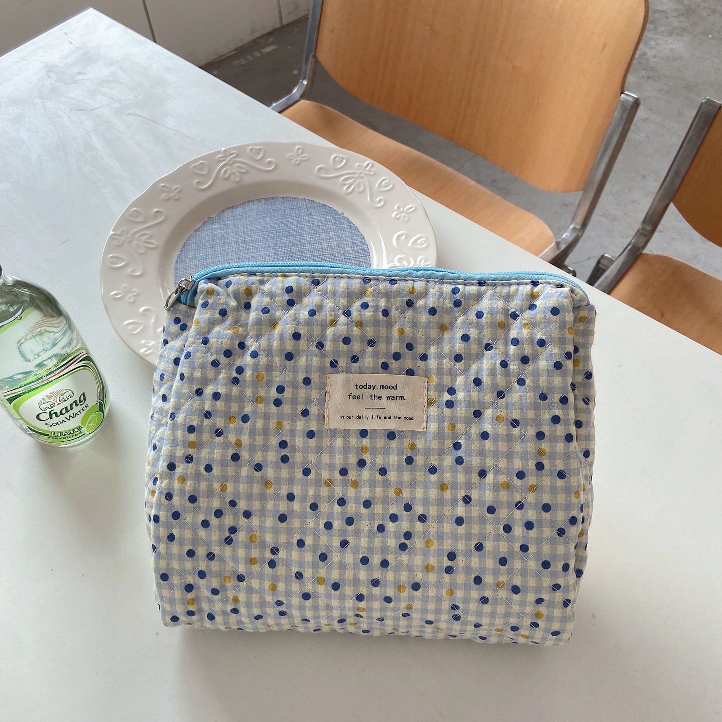 Large Capacity Women's Cosmetic Bags Cases Casual Ladies Storage Bag with Zipper