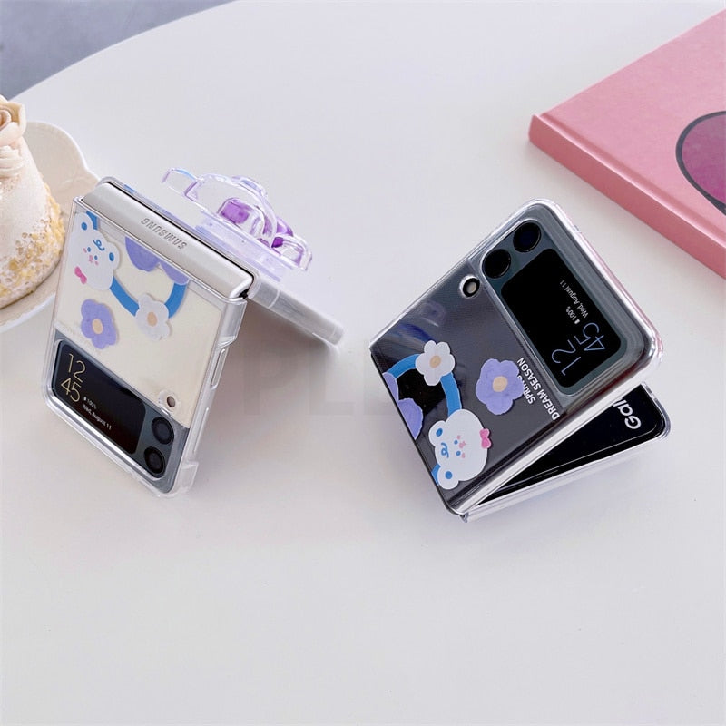 Cute Bear Samsung Galaxy Z Flip 4 3 Case