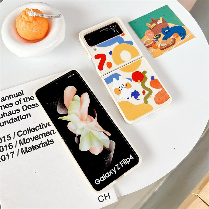 Funny Cute Rabbit Samsung Galaxy Z Flip 4 3 Case