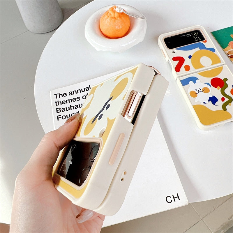 Funny Cute Rabbit Samsung Galaxy Z Flip 4 3 Case