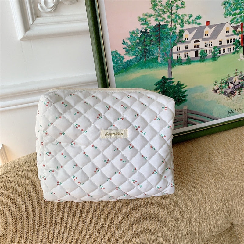 Large Capacity Women's Cosmetic Bags Cases Casual Ladies Storage Bag with Zipper