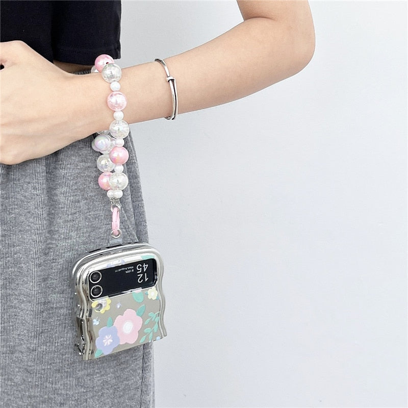 Creative Electroplated Tulip Samsung Galaxy ZFlip 5 4 3 Case
