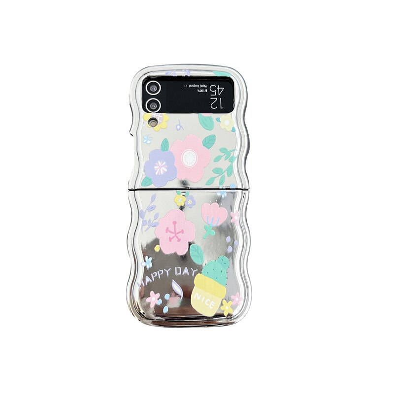 Creative Electroplated Tulip Samsung Galaxy ZFlip 5 4 3 Case