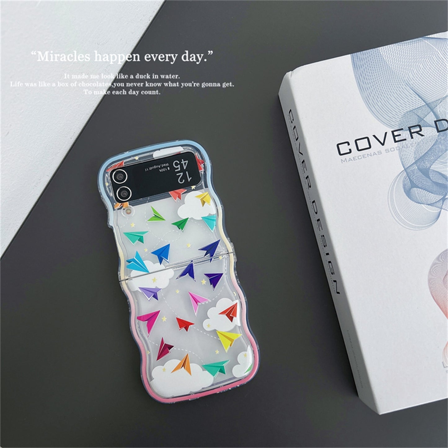 Korean Thousand Paper Crane Plane Samsung Galaxy ZFlip 3 4 5G Case