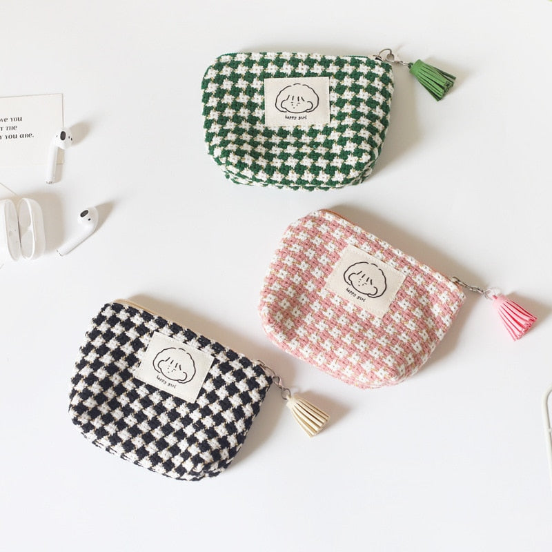 Plaid Coin Purse