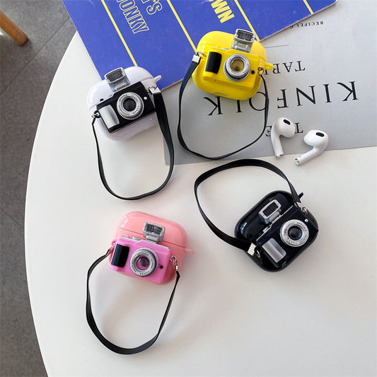 Retro 3D Camera Airpods Case