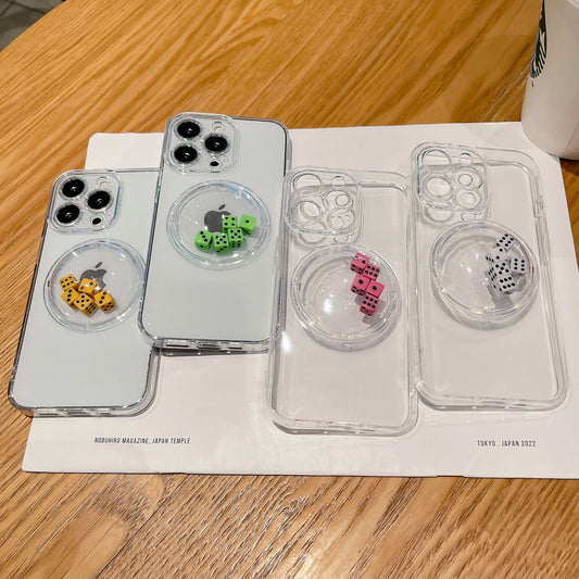Decompression creative dice shake phone case