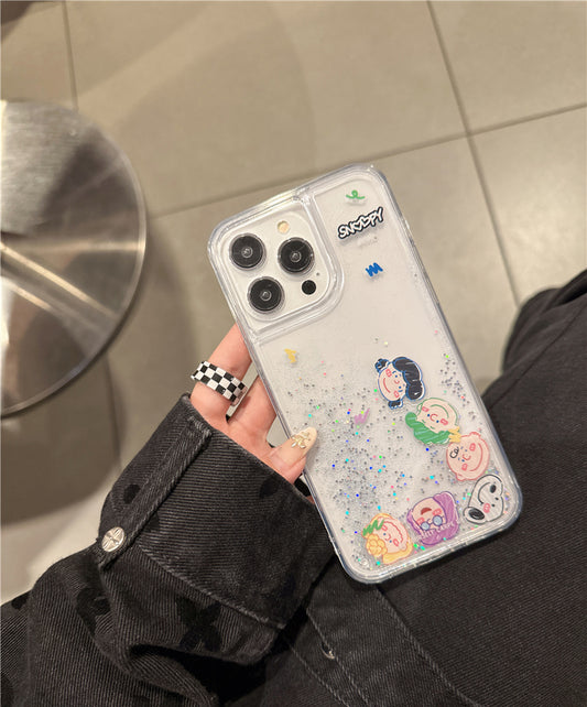 Cute Kawaii Characters Glitter Bling Cute Phone case