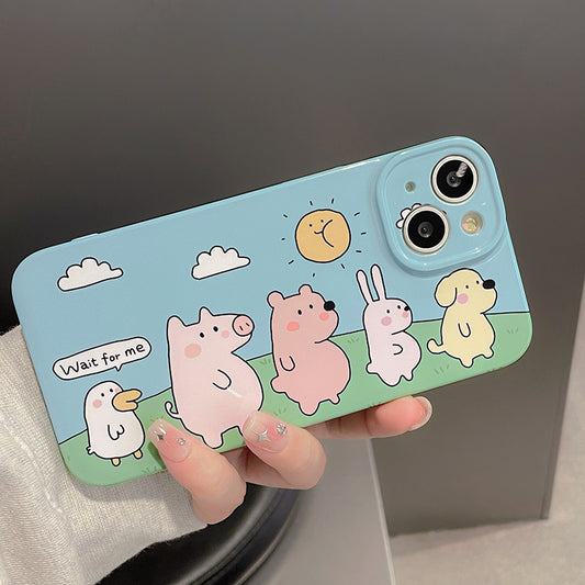 Cute Kawaii Pig Dog Bunny Duck Cute iPhone case