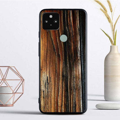 Luxury Texture Wood Silicone Google Pixel 4 XL 4A 5G 5 Soft Case