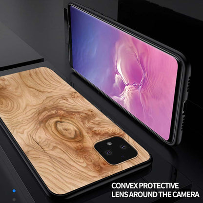 Luxury Texture Wood Silicone Google Pixel 4 XL 4A 5G 5 Soft Case