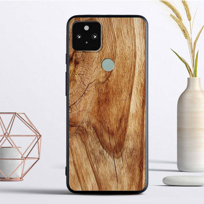 Luxury Texture Wood Silicone Google Pixel 4 XL 4A 5G 5 Soft Case