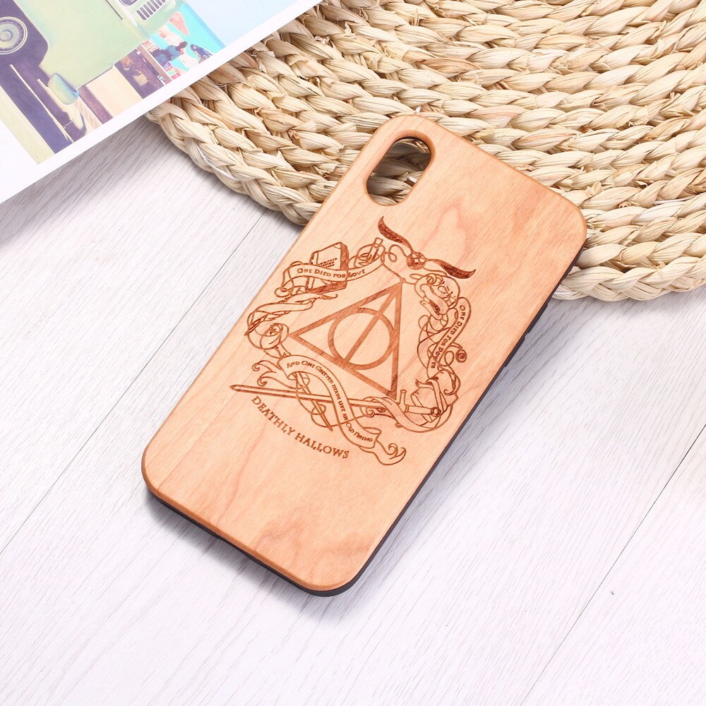 Wizard Magical Ticket Engraved Wood iPhone14 13 12 11 Case