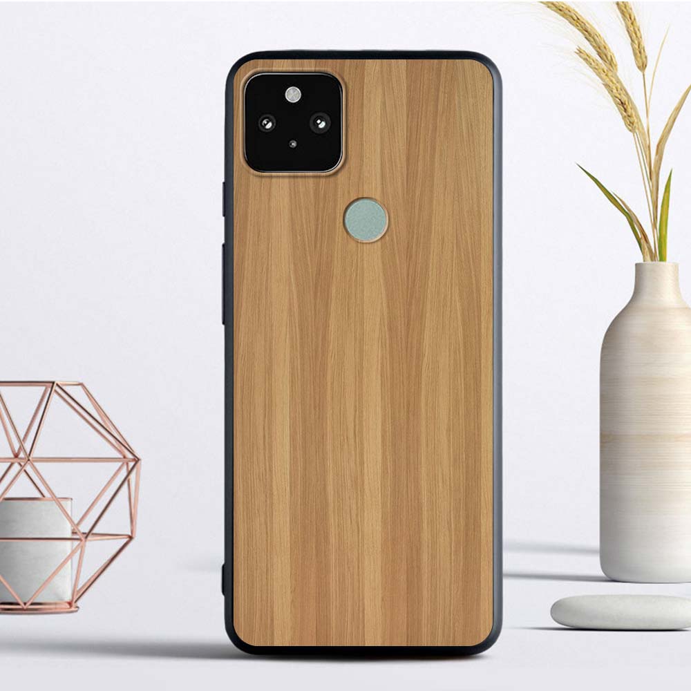 Luxury Texture Wood Silicone Google Pixel 4 XL 4A 5G 5 Soft Case