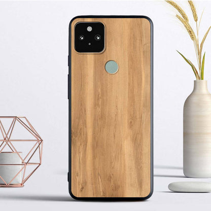 Luxury Texture Wood Silicone Google Pixel 4 XL 4A 5G 5 Soft Case