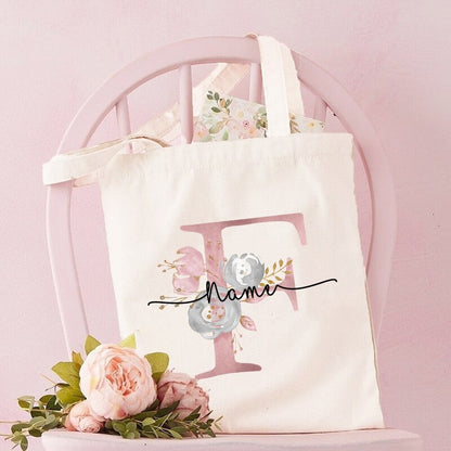 Personalized Bridesmaid Tote Bags Maid of Honor Custom Name Handbag Bridal Bachelorette Party Gifts