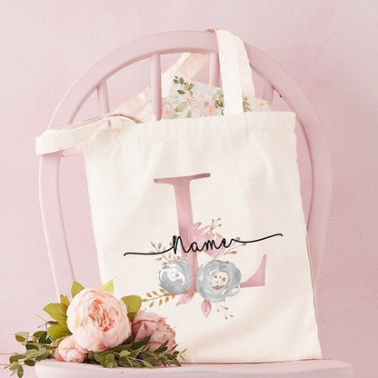 Personalized Bridesmaid Tote Bags Maid of Honor Custom Name Handbag Bridal Bachelorette Party Gifts