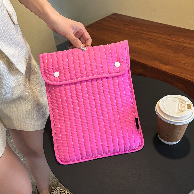 Ins Embroidery Tablet Laptop Liner Bag for Ipad 8th 9th Air 4 5 10.9 Pro 11 12.9 Samsung Cloth Case Clutch Pouch