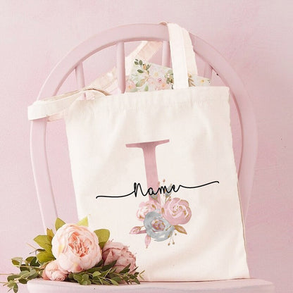 Personalized Bridesmaid Tote Bags Maid of Honor Custom Name Handbag Bridal Bachelorette Party Gifts