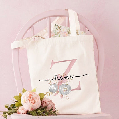 Personalized Bridesmaid Tote Bags Maid of Honor Custom Name Handbag Bridal Bachelorette Party Gifts