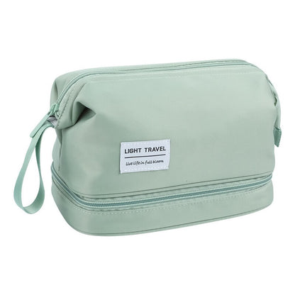 Large-capacity Big Cosmetic Bag Women Double Zipper Waterproof Makeup Bag