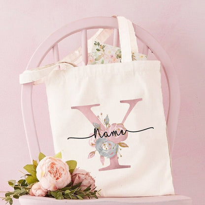 Personalized Bridesmaid Tote Bags Maid of Honor Custom Name Handbag Bridal Bachelorette Party Gifts