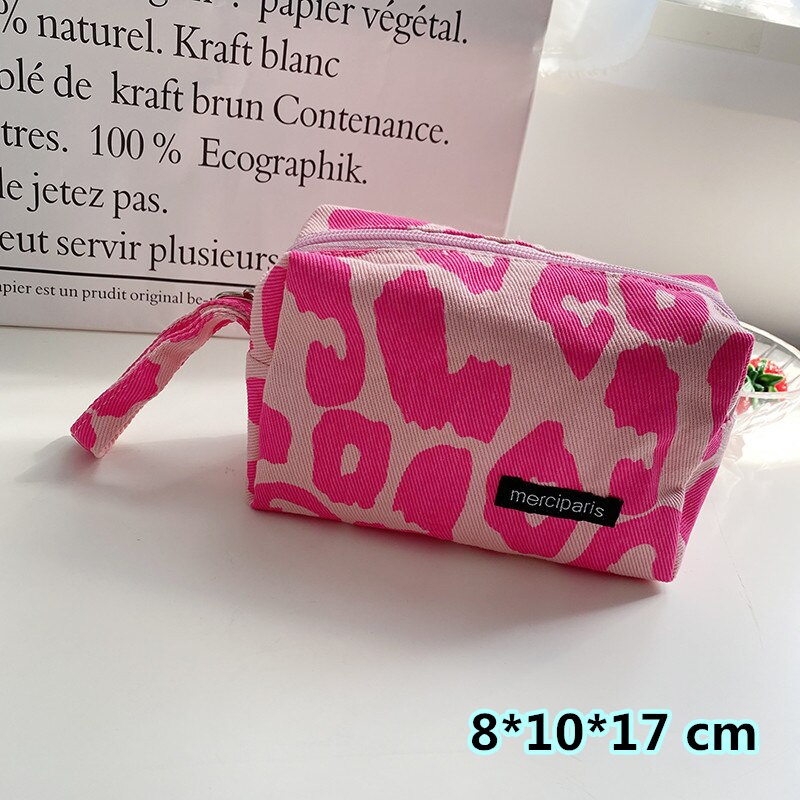 Korean Fashion Plaid Travel Makeup Kits Cosmetic Storage Bag Pencil Cases Pouch Bags