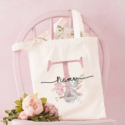 Personalized Bridesmaid Tote Bags Maid of Honor Custom Name Handbag Bridal Bachelorette Party Gifts