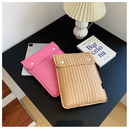 Ins Embroidery Tablet Laptop Liner Bag for Ipad 8th 9th Air 4 5 10.9 Pro 11 12.9 Samsung Cloth Case Clutch Pouch