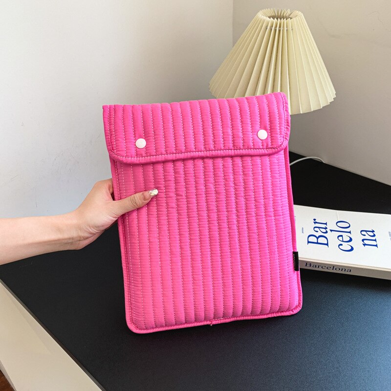 Ins Embroidery Tablet Laptop Liner Bag for Ipad 8th 9th Air 4 5 10.9 Pro 11 12.9 Samsung Cloth Case Clutch Pouch