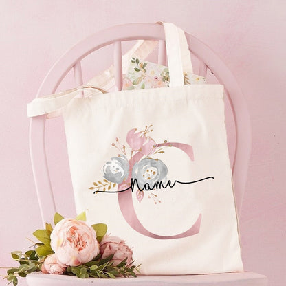 Personalized Bridesmaid Tote Bags Maid of Honor Custom Name Handbag Bridal Bachelorette Party Gifts