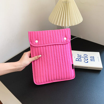 Ins Embroidery Tablet Laptop Liner Bag for Ipad 8th 9th Air 4 5 10.9 Pro 11 12.9 Samsung Cloth Case Clutch Pouch