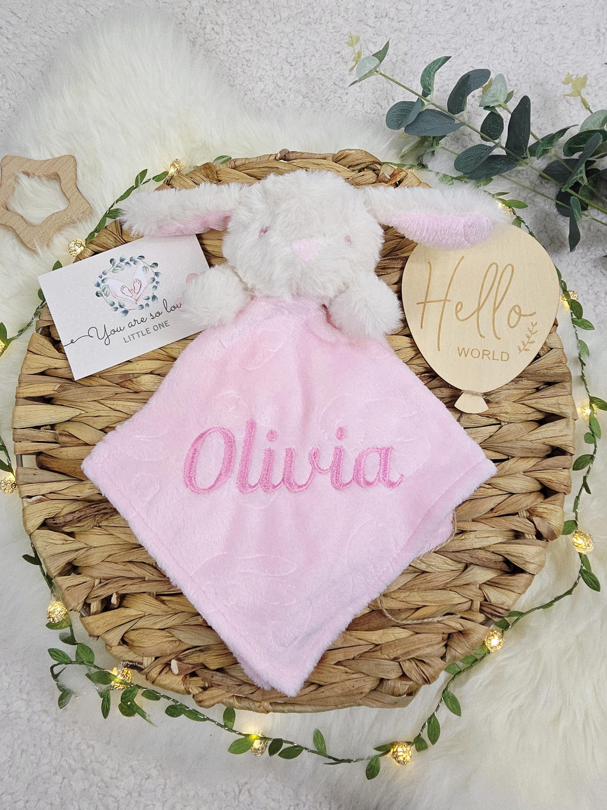 Personalised Plush Baby Comforter - all 6 animal styles | SweetCarry